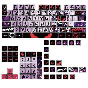 Hot bán tùy chỉnh ma gengar bánh <span class=keywords><strong>Keycaps</strong></span> sa hồ sơ <span class=keywords><strong>PBT</strong></span> cho MX Bàn Phím Cơ khí RGB <span class=keywords><strong>Backlit</strong></span> <span class=keywords><strong>Keycaps</strong></span> - Product Image 2