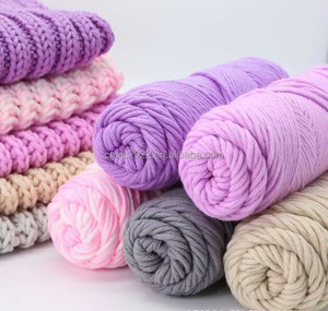 Filato di <span class=keywords><strong>Cotone</strong></span> Anhui per Cappelli e Sciarpe, Filato di <span class=keywords><strong>Cotone</strong></span> Spesso per Maglioni da Bambino, Filato per Tappeti in Lana, <span class=keywords><strong>Cotone</strong></span>/Acrilico per Ricamo e Tintura di Alta Qualità - Product Image 1