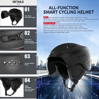 Meilleur casque de moto intelligent et abordable avec caméra intégrée, télécommande sans fil, capteur de lumière, casque ouvert pour adulte