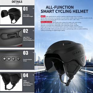 Casco Inteligente para Motocicleta Eléctrica, Económico, con Cámara y Auriculares, Control Remoto Inalámbrico, Sensor de Luz, Diseño Abierto, para Adultos - Product Image 3