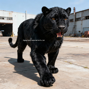 Cuộc Sống Kích thước thép animatronic Đen Panther mô hình động vật thực tế cho công viên chủ đề ngoài trời & Trong nhà & triển lãm thương mại - Product Image 4