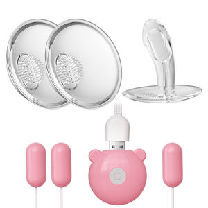 10モード乳首吸盤乳房マッサージ器,クリトリス刺激吸引バイブレーター乳首クリット吸盤ディルド女性用Gスポット大人用おもちゃ - Product Image 1