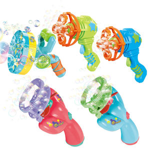 Pistola de Burbujas Eléctrica de Mano para Niños, Juguete de Burbujas de Plástico para Fiestas Infantiles, Regalos Divertidos para Niños Pequeños, para la Playa en Verano - Product Image 1