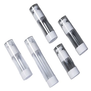 Nouvelle conception d'emballage cosmétique, flacon pompe sans air rotatif, 15 ml, 30 ml, 50 ml, flacon pulvérisateur sans air rond blanc - Product Image 3