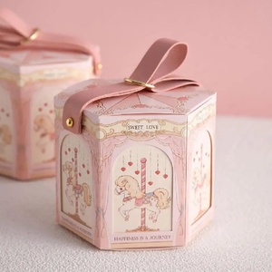 Scatole regalo carosello in cartone bomboniere Baby Shower per imballaggio scatole decorazioni per feste di compleanno per bambini - Product Image 4