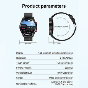 <span class=keywords><strong>Reloj</strong></span> Inteligente <span class=keywords><strong>HW20</strong></span> con 3 Estilos de Esfera, App Hiwatch Plus, Pulsera Inteligente de Lujo Original de Fábrica para Hombre - Product Image 6