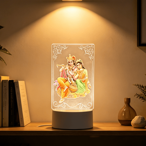 Nouvelle Lampe de Table 2025 en ABS, Décoration Intérieure, Dieux Hindous Vishnu Shiva Brahma Lakshmi, Nouveauté Indienne, Alimentation Secteur - Product Image 2
