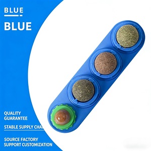 Juguete Interactivo Giratorio de Pared con Catnip para Gatos, Bola de Silvervine Comestible para Lamer, Juguete Masticable para Limpiar los Dientes para Gatos de Interior - Product Image 6