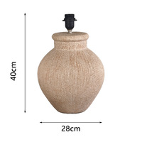 Lampe de table en céramique style Wabi Sabi, texture plâtre blanc crémeux, pour chambre à coucher, éclairage DIY, base de lampe, livraison directe d'usine