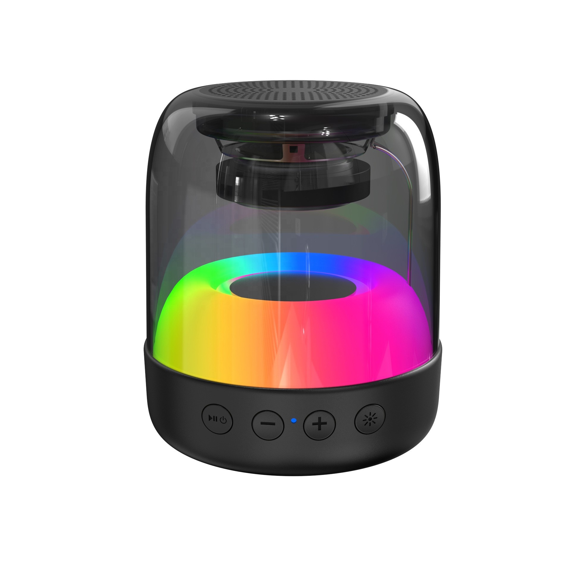 Tiktok Venda Quente Sem Fio Bluetooth Speaker Portátil Mini Subwoofer Atmosfera Colorida Luz Bluetooth Mini Áudio Atacado