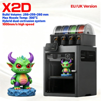 Printer 3D FDM X2D Combo Dual Nozzle Kecepatan Tinggi Multi-Material Presisi Tinggi Mesin Cetak 3D Desktop