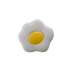 Modelo de huevo escalfado de resina, huevo de avestruz falso, juguete de cocina, simulación linda y realista, huevos fritos pintados a mano - Product Image 6