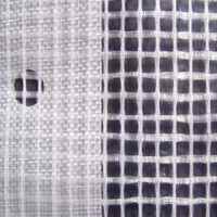 Bâche d'échafaudage Bâche de confinement d'échafaudage Monoflex Stripe Flamesafe 6mil 150gsm