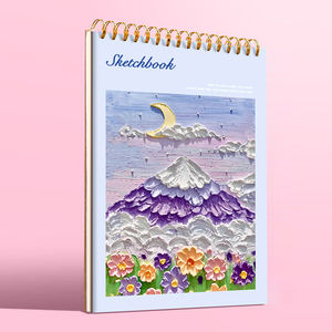 Bloc-notes aquarelle en gros A3 A4 carnets de croquis vierges ensemble de livres de dessin à couverture rigide pour artistes - Product Image 4