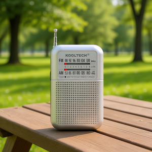 Kooltech CPR128 <b>Pocket</b> Radio FM AM 9x6x2 Cm Portable Mini Radio - Product Image 3