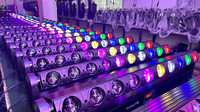 Barre Lumineuse Mobile à Effet de Poursuite Horizontale 10 Yeux 40W RGBW, Laveur de Mur LED pour Concert, Événement, Spectacle de Scène DJ