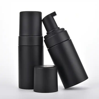 150ml 200ml PET Surface Nettoyant Visage Liquide Vide En Plastique Mousse Savon Cosmétique Soins De La Peau Bouteille Noir Blanc Mousse Pompe Bouteille