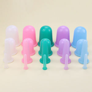 Gobelets en silicone anti-cellulite pour thérapie du visage et du corps Ventouses de massage par aspiration sous vide Ensemble de ventouses pour le visage - Product Image 6