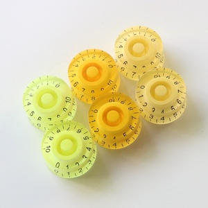 Donlis Factory Wholesale Plastic Speed LP <strong>Guitar</strong> <strong>Knob</strong> in Cream Yellow Fluorescent Green Colors - Product Image 1