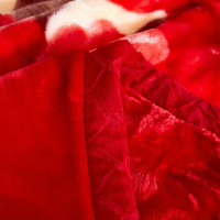 Herbst-Winter Doppellagige Raschel-Polyester Verdickte Coral-Fleece Decke, Anpassbar für Hochzeiten und Gruppenbestellungen