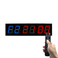 Profesional Home Fitness LED electrónico cuenta regresiva reloj temporizador programable Control remoto para intervalo deportes cronógrafo