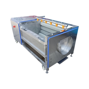 Machine de lavage et de pelage pour racines et tiges, fruits et légumes, machine à polir les carottes à brosse souple, équipement de pelage de pommes de terre - Product Image 2