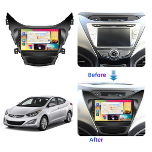 <span class=keywords><strong>Adaptateur</strong></span> de cadre Fascia grand écran stéréo de voiture Henmall pour <span class=keywords><strong>Hyundai</strong></span> Elantra 2012 Kit de cadre de panneau de montage Audio de tableau de bord 2Din - Product Image 6