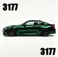 Inventario Local en EE. UU., Envío Gratuito, Vinilo para Automóviles PET de Alto Brillo Color Verde Ágata Oscuro, Película Autoadhesiva para Envolver Automóviles