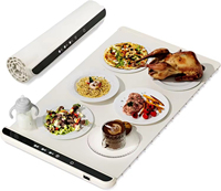 Plateau chauffant électrique en silicone pliable domestique à température réglable Plateau chauffant alimenté par USB