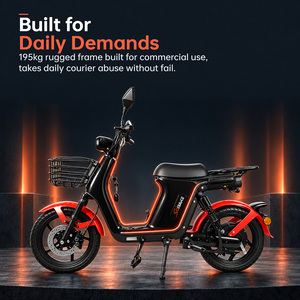 Usine chinoise de vélos électriques : Scooter électrique de livraison de marchandises 14 pouces personnalisable (CKD/SKD) avec <span class=keywords><strong>alarme</strong></span> GPS, carte NFC, panier et porte-bagages arrière - Product Image 5