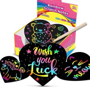 Custom 100PCs niños rascar tarjeta para el aprendizaje de la educación - Product Image 6