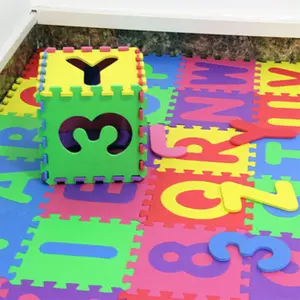 Tappetino da gioco Puzzle per bambini Toddlers-Puzzle in schiuma più spesso alfabeto di apprendimento ad incastro ABC e numeri 0-9 tappetino da gioco