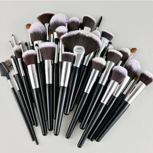 Ensemble de pinceaux de <span class=keywords><strong>maquillage</strong></span> professionnels Ms.Miau, 40 pièces, poils naturels, manches en bois, pour le <span class=keywords><strong>maquillage</strong></span> du visage, le mélange de fond de <span class=keywords><strong>teint</strong></span>, les ombres à paupières - Product Image 4