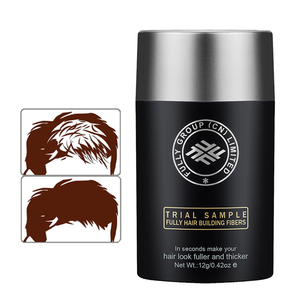 Poudre de fibres capillaires densifiantes en kératine biologique, entièrement mini, végétalienne et sans cruauté animale, 18 couleurs pour cheveux clairsemés - Product Image 1