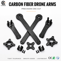 Plaques en fibre de carbone tissée sergé usinées CNC sur mesure 2026, finition mate, qualité durable / Cadre de drone en fibre de carbone