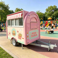 Camion de restauration rapide de rue, chariot mobile pour barbecue et café, camion de tacos, cuisine entièrement équipée, remorque alimentaire extérieure personnalisée