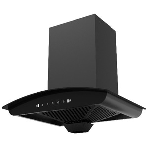Campana Extractora de Cocina Moderna, de Aluminio con Cristal Curvo, con Filtro Deflector, de Alta Calidad para Uso en Hoteles - Product Image 1