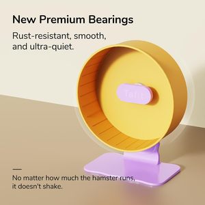 Tafit Super-Silent <b>Wheels</b> Dual-Bearings Quiet Spinner Height Adjustable for Gerbils Syrian Hamster Cage Accessories - Product Image 4
