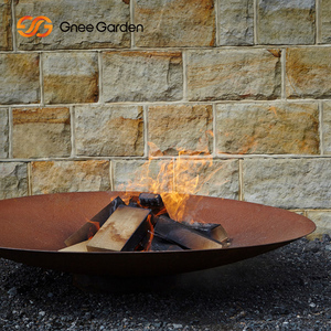 Brasero de Acero Corten para Exteriores, Brasero en Forma de Bola, Certificado CE, Recubrimiento en Polvo, para Todas las Estaciones, para Leña, Diseño Rústico - Product Image 3