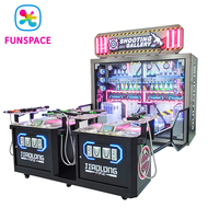 FUNSPACE Machine de jeu de tir d'arcade d'intérieur de haute qualité, à monnayeur/billets, avec cibles en fibre de verre et métal, style carnaval