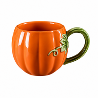 Mug à café en céramique en forme de citrouille d'Halloween, cadeau de fête, décoration de la maison