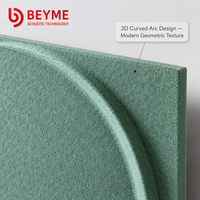 Paneles Acústicos Curvos Orgánicos 3D Modernos al por Mayor de Fábrica, Decoración de Pared de Fibra de Poliéster Personalizable OEM para Sala de Estar y Hotel
