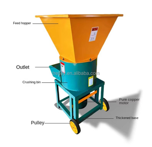 Trituratore di <span class=keywords><strong>Erba</strong></span>, Tagliaforaggi, Frantumatore per Vari Tipi di Erbe Verdi, Erbe Secche e Paglia per Allevamenti di Pollame e Bestiame - Product Image 5