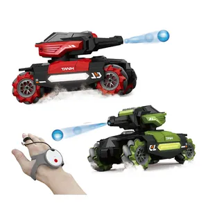 QS热卖遥控水弹摩擦压铸车遥控自由轮模型玩具车带手表遥控儿童礼品