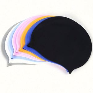 Bonnet de bain en silicone pour adultes en gros - Impression personnalisée, 8 couleurs, unisexe, pratique - Product Image 4