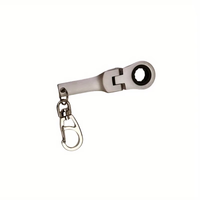 Haute Qualité 10mm Stubby Tête Flexible À Cliquet Combinaison Clé Métrique À Cliquet Porte-clés