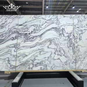 Dalles de marbre Arabescato GOLDTOP pour le projet hôtelier de luxe Fouquets New York, plans de toilette et carreaux muraux - Product Image 1