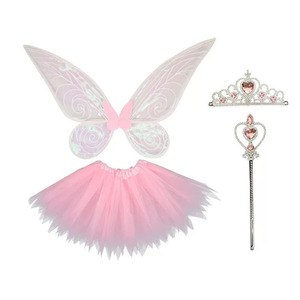 Butterfly Elf Wings Set Children Angel Fairy <strong>Magic</strong> Wand Makeup Costume Kit Halloween Holiday Party Decoration Performance Props - Product Image 5