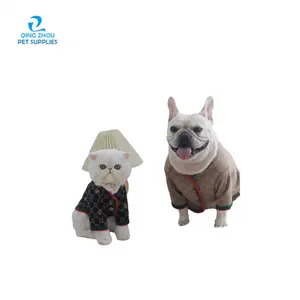 Pakaian Anjing French Bulldog Corgi, Sweater Rajutan Hewan Peliharaan