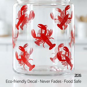 ชุดกระ<span class=keywords><strong>ป</strong></span>ุ<span class=keywords><strong>ก</strong></span>เก็บอาหารทรงสูงสีขาว ทำจา<span class=keywords><strong>ก</strong></span>แก้วโซดาไลม์ ฝา<span class=keywords><strong>ป</strong></span>ิดแบบสโตนแวร์ <span class=keywords><strong>ป</strong></span>ิดสนิท <span class=keywords><strong>4</strong></span> ชิ้น ลายกุ้งล็อบสเตอร์ 3 มิติ สไตล์โบราณ สำหรับตกแต่งบ้าน - Product Image 2